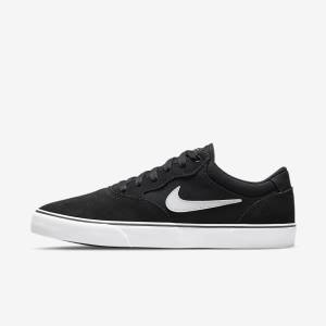 Dámské Skate Boty Nike SB Chron 2 Černé Bílé | NK031YHL