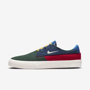 Dámské Skate Boty Nike SB Shane Zelene Červené Tmavě Blankyt | NK068SYP