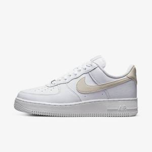 Dámské Tenisky Nike Air Force 1 07 Next Nature Bílé Metal Zlaté Světle Hnědé | NK560ZBY