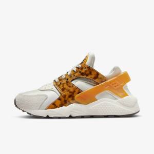 Dámské Tenisky Nike Air Huarache Hnědé Světle Béžový Žluté | NK156LBT