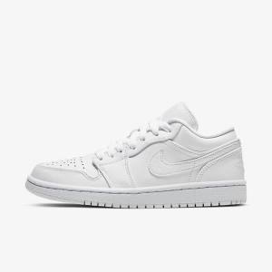 Dámské Tenisky Nike Air Jordan 1 Low Bílé | NK014SIU