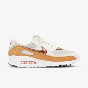 Dámské Tenisky Nike Air Max 90 Hnědé Světle Béžový Žluté | NK350UYA