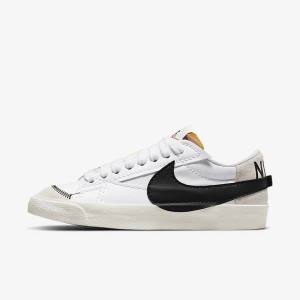 Dámské Tenisky Nike Blazer Low 77 Jumbo Bílé Černé | NK362RIY