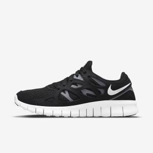 Dámské Tenisky Nike Free Run 2 Černé Tmavě Šedé Bílé | NK597WPC