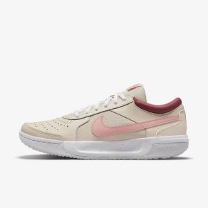 Dámské Tenisové Boty Nike NikeCourt Zoom Lite 3 Bílé Červené Koralove | NK482YBG