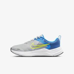 Dětské Běžecké Boty Nike Downshifter 12 Older Silniční Šedé Blankyt Šedé Tmavě Blankyt Šedé | NK319KLS