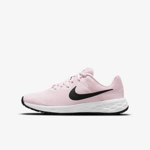 Dětské Běžecké Boty Nike Revolution 6 Older Silniční Růžové Černé | NK310PMY