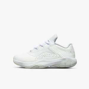 Dětské Jordan Boty Nike Air Jordan 11 CMFT Low Older Bílé Platina | NK706CHB