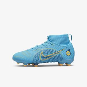 Dětské Kopačky Nike Jr. Mercurial Superfly 8 Academy MG Older Multi-Ground Blankyt Oranžové | NK016WSL