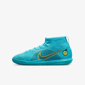 Dětské Kopačky Nike Jr. Mercurial Superfly 8 Academy IC Younger and Older Indoor Court Blankyt Oranžové | NK941QLE