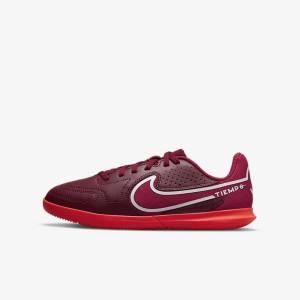 Dětské Kopačky Nike Jr. Tiempo Legend 9 Club IC Older Indoor-Court Červené Světle Červené | NK987XPG