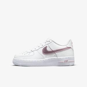 Dětské Tenisky Nike Air Force 1 Older Bílé Růžové | NK375RTZ