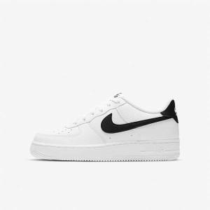 Dětské Tenisky Nike Air Force 1 Older Bílé Černé | NK874HPZ