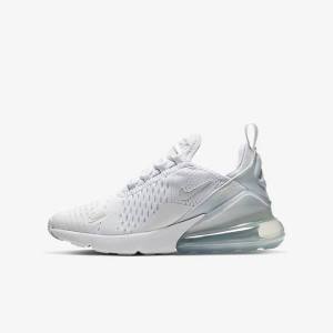 Dětské Tenisky Nike Air Max 270 Older Bílé Metal Stříbrné Bílé | NK563TJS