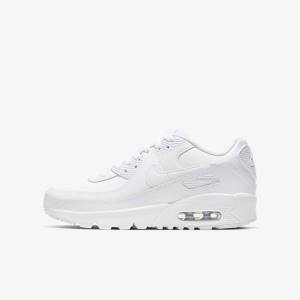 Dětské Tenisky Nike Air Max 90 LTR Older Bílé Metal Stříbrné Bílé | NK397PQH