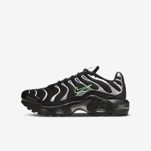 Dětské Tenisky Nike Air Max Plus Older Černé Zelene Metal Stříbrné Černé | NK345CLI