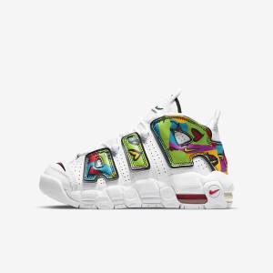 Dětské Tenisky Nike Air More Uptempo Older Bílé | NK029VNH