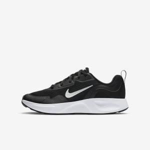 Dětské Tenisky Nike WearAllDay Older Černé Bílé | NK479SCO