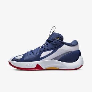 Pánské Basketbalové Boty Nike Jordan Zoom Separate Tmavě Blankyt Bílé Červené Zlaté | NK107QGO