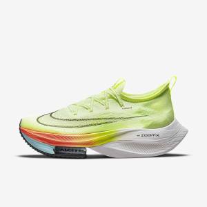 Pánské Běžecké Boty Nike Air Zoom Alphafly NEXT% Flyknit Silniční Závodní Světle Mango Metal Červené Hnědé Černé | NK514PNW