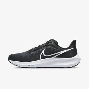 Pánské Běžecké Boty Nike Air Zoom Pegasus 39 Silniční Černé Tmavě Šedé Bílé | NK791KBN