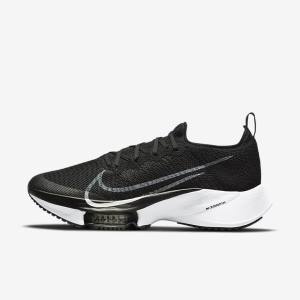 Pánské Běžecké Boty Nike Air Zoom Tempo NEXT% Silniční Černé Tmavě Šedé Platina Bílé | NK602LNJ