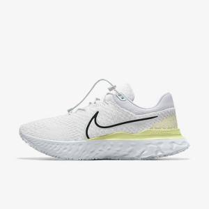 Pánské Běžecké Boty Nike React Infinity Run 3 By You Custom Silniční Bílé | NK327RWF