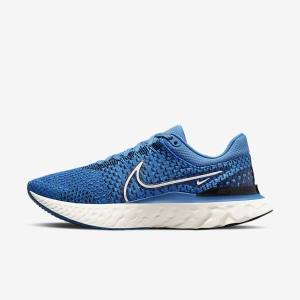 Pánské Běžecké Boty Nike React Infinity Run Flyknit 3 Silniční Blankyt Černé | NK547BOA