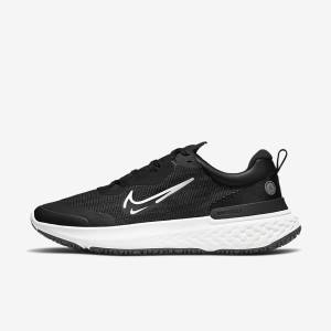 Pánské Běžecké Boty Nike React Miler 2 Shield Weatherised Silniční Černé Světle Šedé Platina | NK149TKF