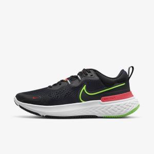 Pánské Běžecké Boty Nike React Miler 2 Silniční Černé Červené Bílé Zelene | NK432HPY