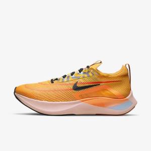 Pánské Běžecké Boty Nike Zoom Fly 4 Silniční Černé Blankyt Bílé | NK058WYA