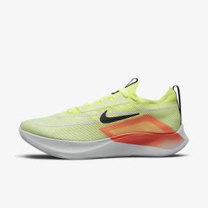 Pánské Běžecké Boty Nike Zoom Fly 4 Silniční Černé Tmavě Šedé Blankyt Bílé | NK902PZG