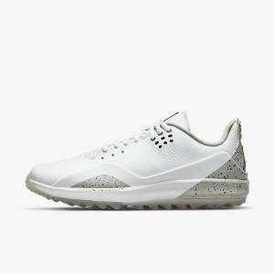 Pánské Golfové Boty Nike Jordan ADG 3 Bílé Šedé Černé | NK379XAO