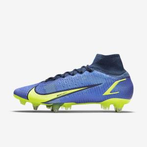 Pánské Kopačky Nike Mercurial Superfly 8 Elite SG-Pro AC Soft-Ground Blankyt | NK603ZQP