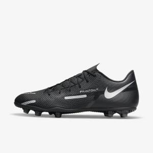 Pánské Kopačky Nike Phantom GT2 Club MG Multi-Ground Černé Tmavě Šedé Metal Stříbrné | NK083JOC