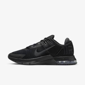 Pánské Sportovní Boty Nike Air Max Alpha Trainer 4 Černé Tmavě Šedé | NK827UDB