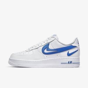 Pánské Tenisky Nike Air Force 1 07 Bílé Královská Modrá | NK317DQP