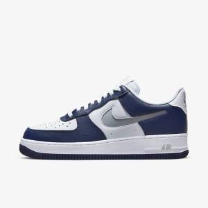 Pánské Tenisky Nike Air Force 1 07 LV8 Tmavě Blankyt Bílé Šedé | NK746YZV