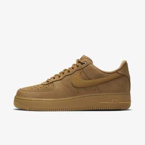 Pánské Tenisky Nike Air Force 1 07 WB Světle Hnědé Černé | NK457KMV