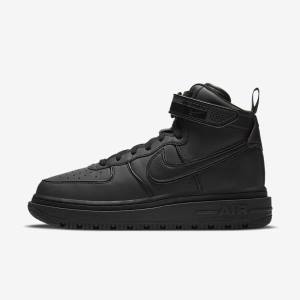 Pánské Tenisky Nike Air Force 1 Boot Černé Tmavě Šedé Bílé | NK489IVO