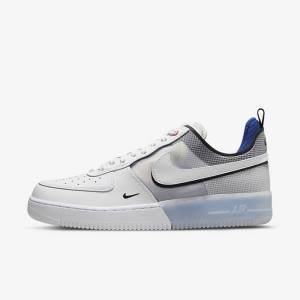 Pánské Tenisky Nike Air Force 1 React Bílé Světle Blankyt Královská Modrá Blankyt Bílé | NK261UYR