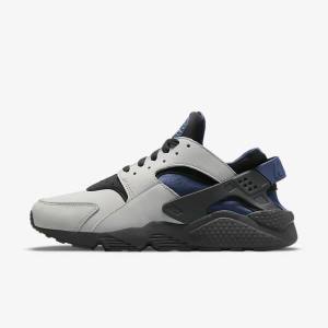 Pánské Tenisky Nike Air Huarache LE Šedé Černé Tmavě Blankyt | NK629YEM