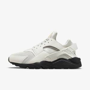 Pánské Tenisky Nike Air Huarache Světle Béžový Černé Stříbrné Zlaté | NK687KDE