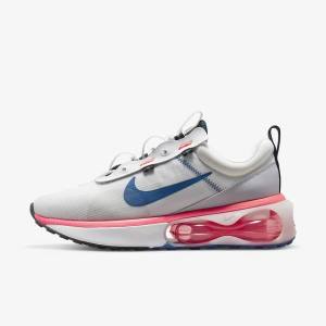 Pánské Tenisky Nike Air Max 2021 Bílé Červené Černé Blankyt | NK718KFC