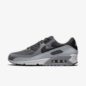 Pánské Tenisky Nike Air Max 90 Tmavě Šedé Černé | NK267EOF