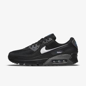 Pánské Tenisky Nike Air Max 90 Černé Šedé Bílé | NK295AOL