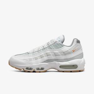 Pánské Tenisky Nike Air Max 95 Bílé Platina Šedé Žluté | NK317GMN