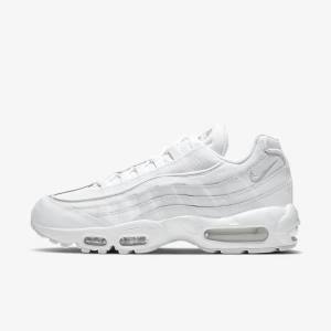 Pánské Tenisky Nike Air Max 95 Essential Bílé Šedé Bílé | NK420LXE