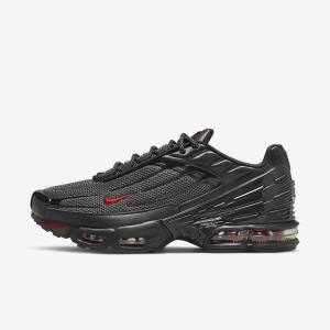 Pánské Tenisky Nike Air Max Plus 3 Černé Stříbrné Červené | NK975EXN