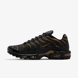 Pánské Tenisky Nike Air Max Plus Černé Hnědé Zlaté | NK809EFN